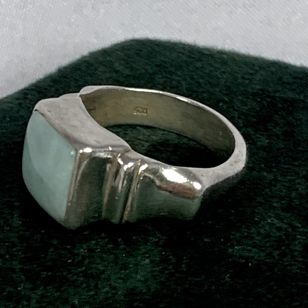 Mexican Sterling and Blue Stone Ring